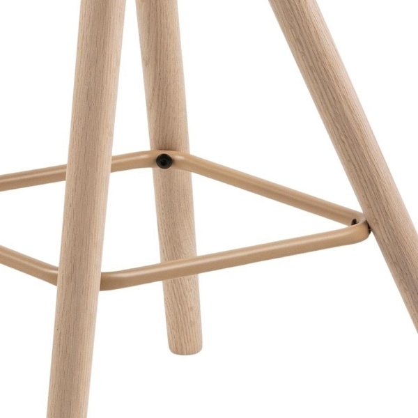 Stołek barowy Oslo biały high - ACTONA